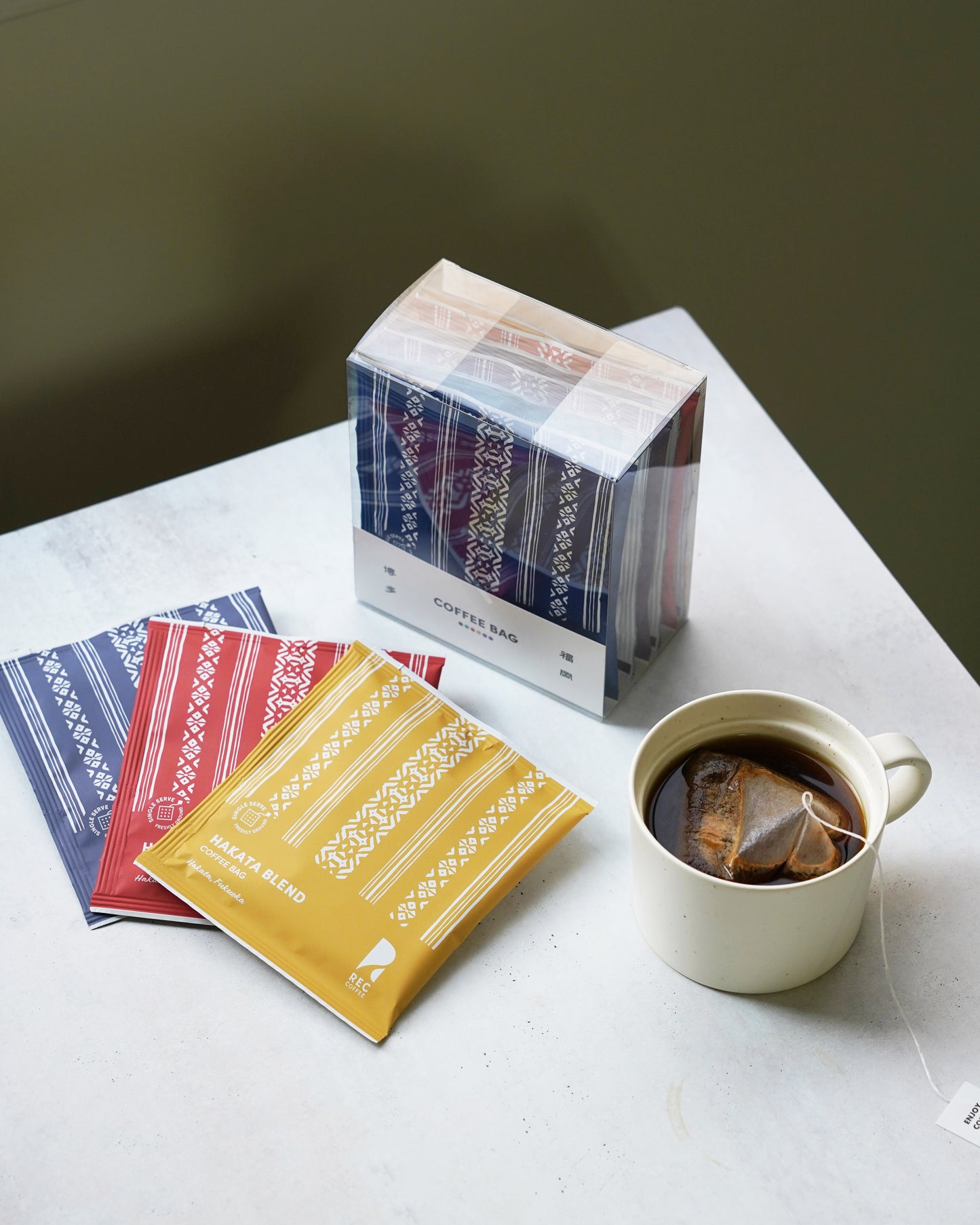 コーヒーバッグセット 博多織柄(6個入り)