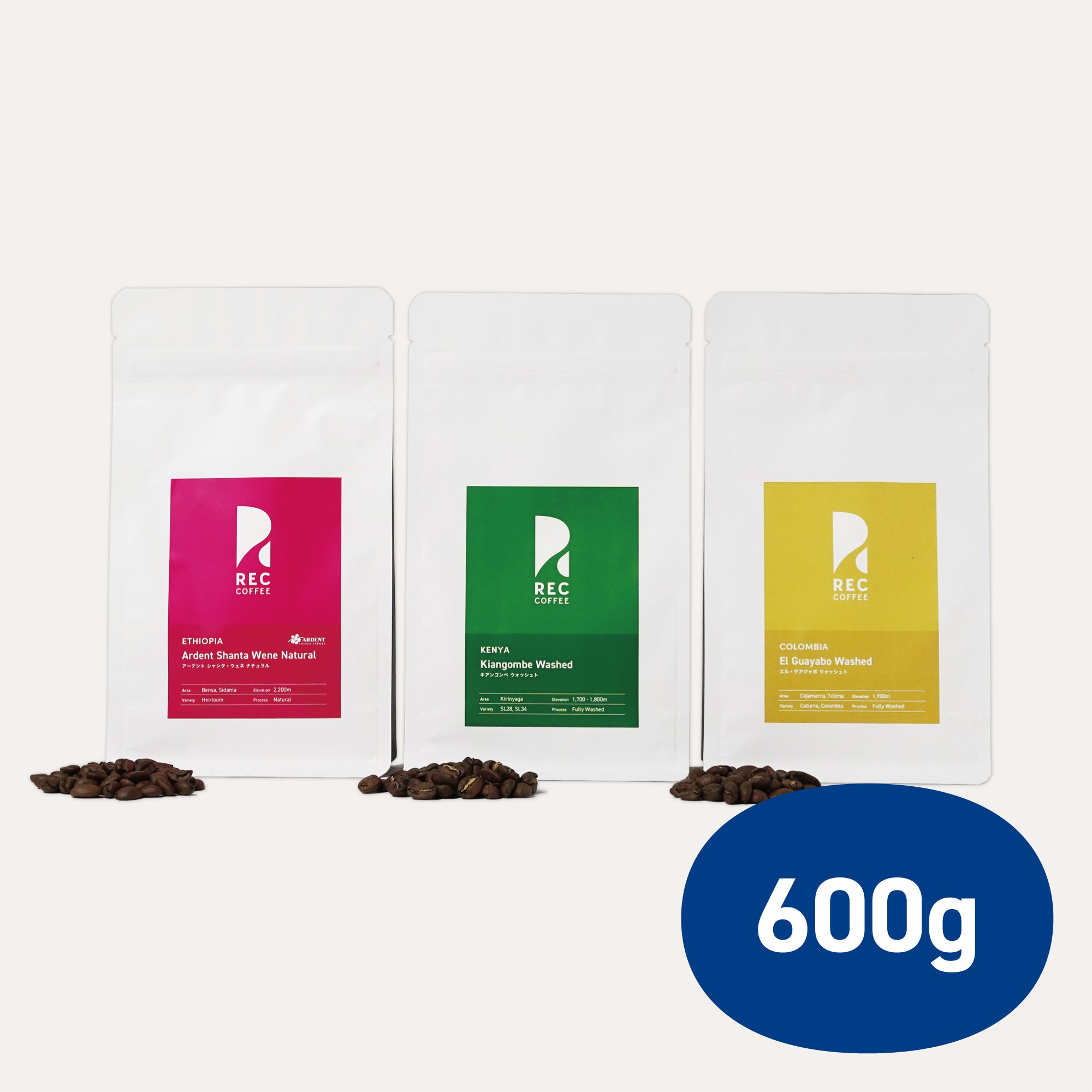 コーヒー豆の定期便（600g / 60杯分） – REC COFFEE