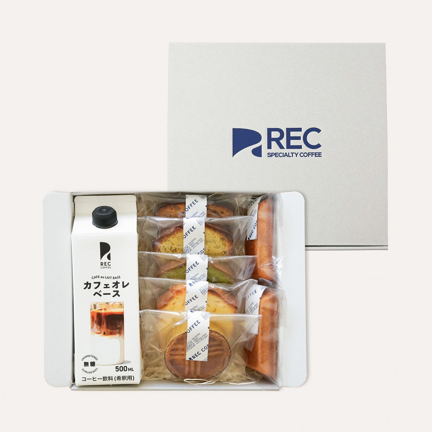 Café au Lait Base &  6 Assorted Sweets Gift