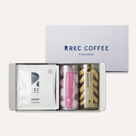 ディカフェのコーヒーバッグと焼菓子2種のギフト